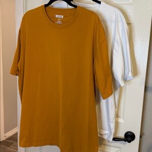 Duluth Trading Co Men’s Long tail Relaxed Fit Short Sleeve Packet Crew-pair